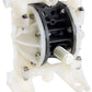 Yamada G15 Series, 15.8 GPM Double Diaphragm Pump, 1/2" Porting, Kynar Housing