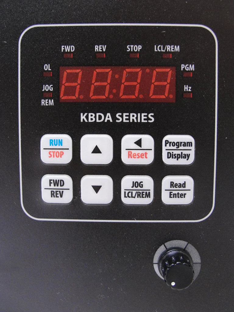 KB Electronics 1/2 - 3 HP KBDA-29 Digital Variable Frequency Drive, Input 230V 1P, Output 230V 3P,#10003 Gray